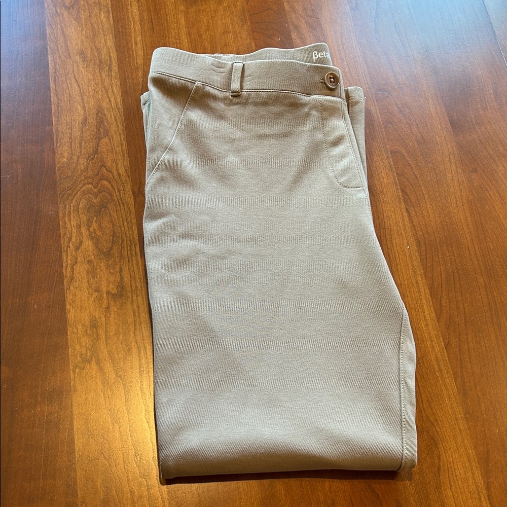 Betabrand Women's Tan Trousers